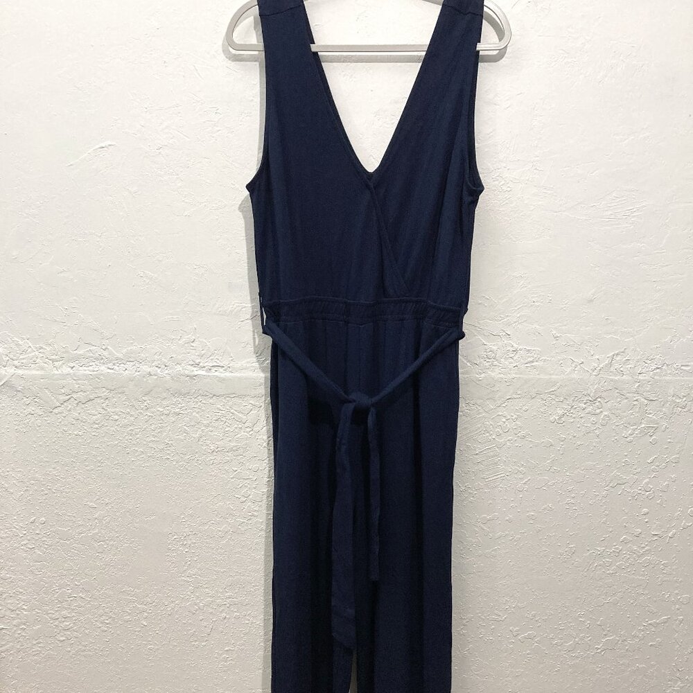 Caralynmirand Jumpsuit Jumper Sleeveless Navy Elastic waist Minimalist XXL - Picture 6 of 13